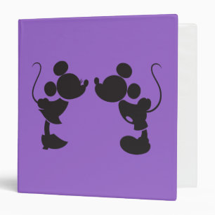 Classeur Mickey Souris et Minnie Silhouette