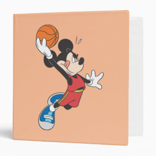 Classeur Mickey sportif Basket-ball avec dunk