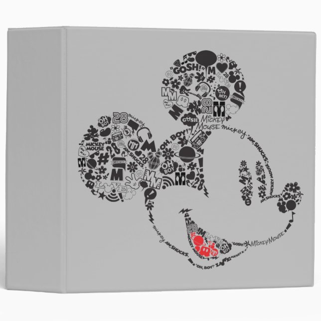 Classeur Mickey tendance | Icônes et expressions (Devant/Côté)