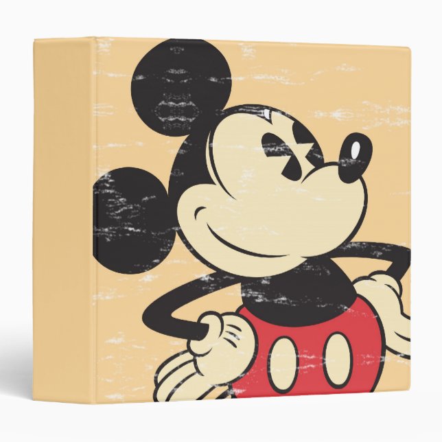 Classeur Mickey vintage (Devant/Côté)