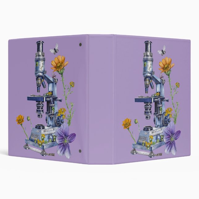 Classeur Microscope floral (Arrière-plan)