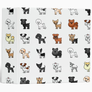 Classeur mignon d'amoureux des chiens de jouet 2"