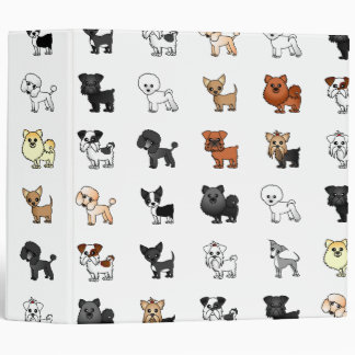 Classeur mignon d'amoureux des chiens de jouet 2"