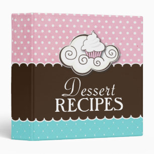 Classeur mignon de recette de dessert