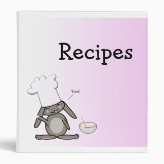 Classeur mignon de recette de lapin