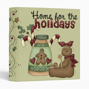 Classeur mignon de recette de vacances