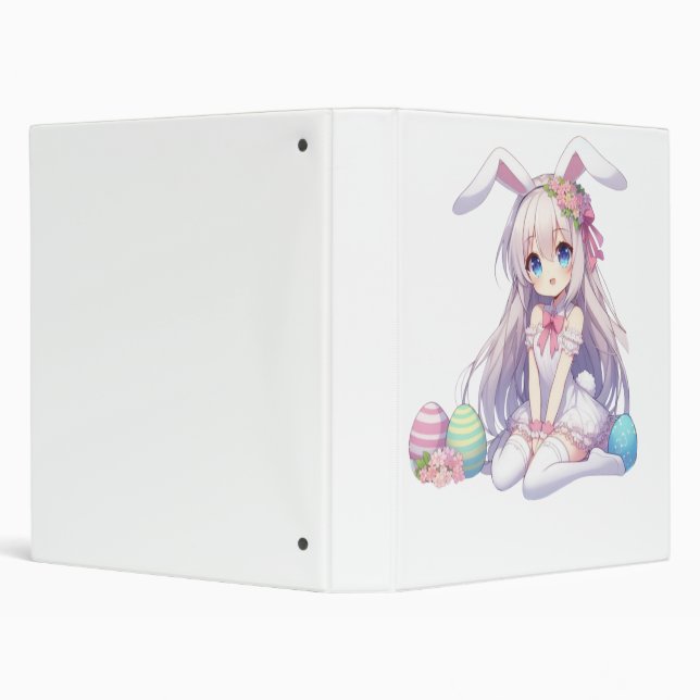 Classeur mignon, lapin anime Pâques (Arrière-plan)