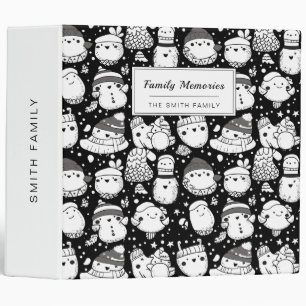 Classeur Mignon motif de gribouillage d'animaux Kawaii (3)