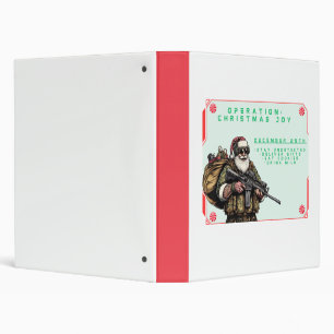 Classeur Militaire amusant/Père Noël de Noël
