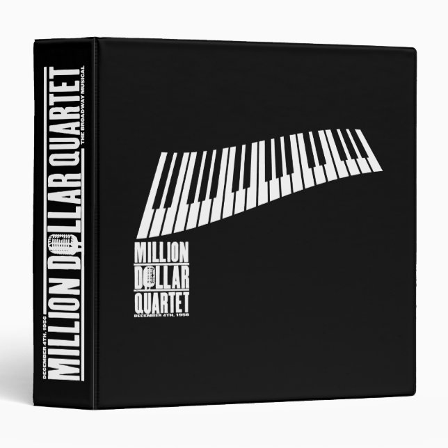 Classeur Million de piano de quartet du dollar - blanc (Devant/Côté)