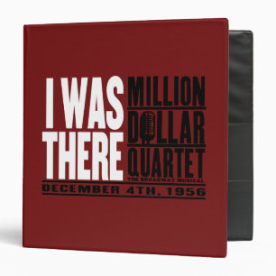Classeur Million de quartet du dollar "j'étais là "