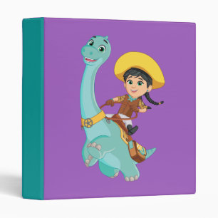 Classeur Min & Clover   Joyeux Cowgirl & Brontosaurus Ride