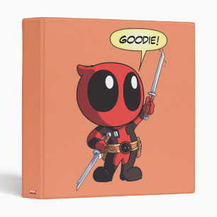 Classeur Mini Deadpool Avec Deux Épées