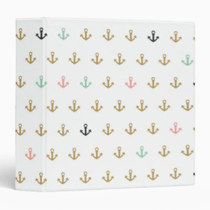 Classeur Mini motif d'Ancre