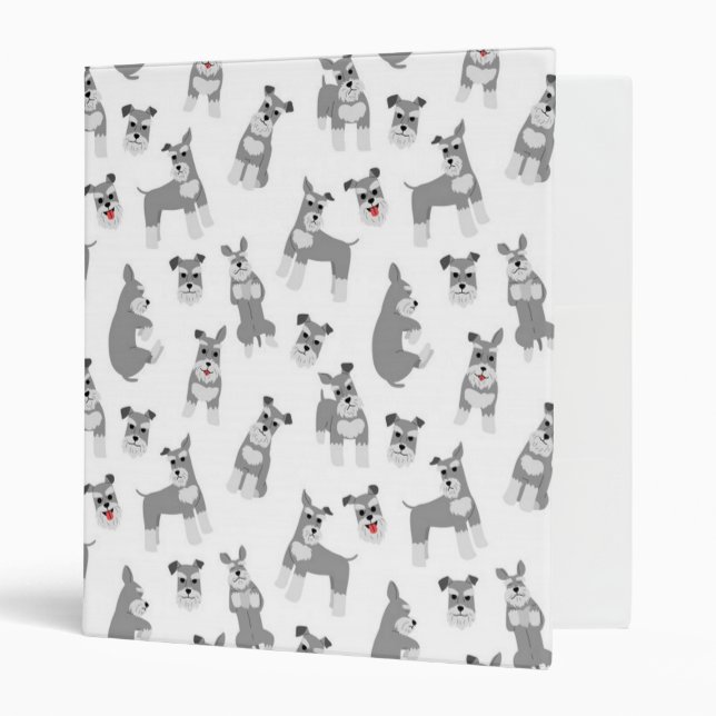 Classeur Mini Schnauzer (Devant/intérieur)