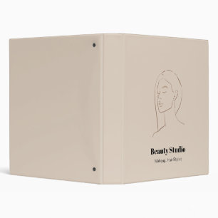 Classeur Mini-visage logo cheveux beauté maquillage neutre
