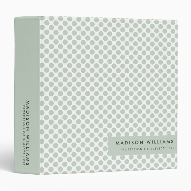 Classeur minimal moderne à 3 anneaux professionnel (Devant/Côté)