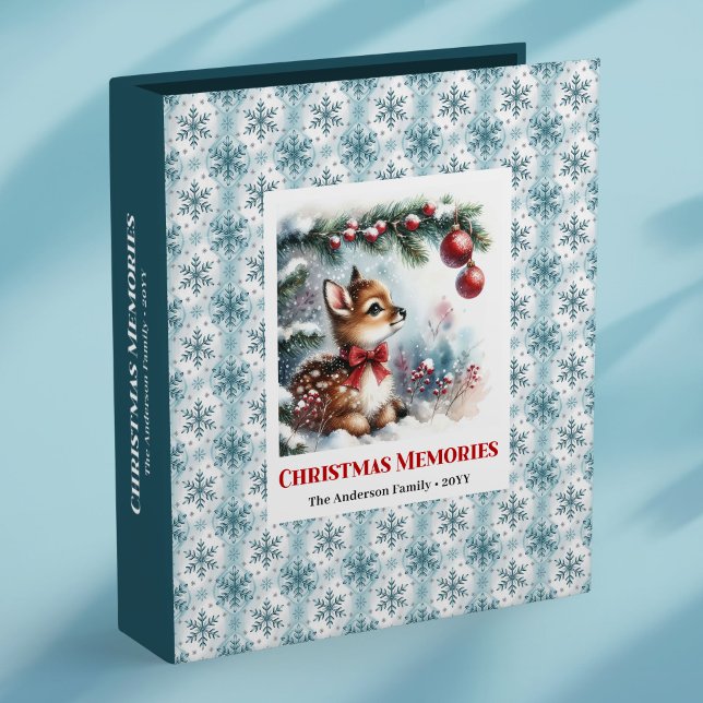 Classeur Minimalist baby deer snowy forest kids ring binder (Minimalist baby deer snowy forest kids ring binder

)