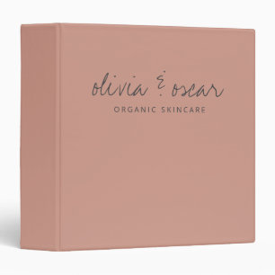 Classeur Minimaliste Affaires Écriture Manuscrite Rose Pous