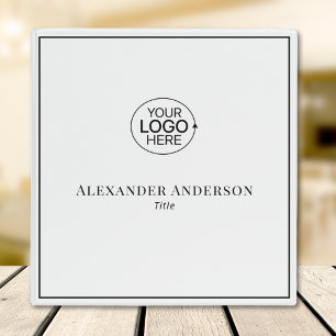 Classeur Minimaliste Ajoutez Votre Logo Typographie Minimal