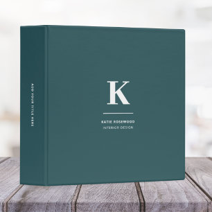 Classeur Minimaliste Fumée Vert moderne Grand initial