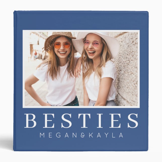 Classeur Minimaliste moderne chic Best Friends BFF Photo (Devant)