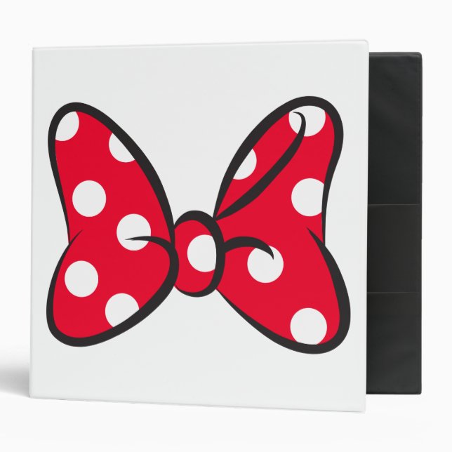 Classeur Minnie branchée | Pot rouge (Devant/intérieur)