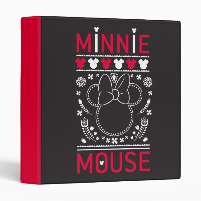 Classeur Minnie | Motif de décoration (Devant/Côté)