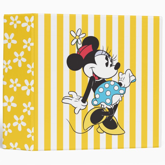 Classeur Minnie Mouse Classique 3 (Devant/Côté)