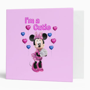 Classeur Minnie Rose Mignonne avec des cœurs
