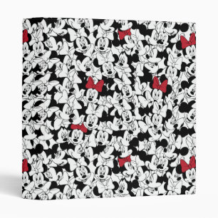 Classeur Minnie rouge Motif nœud rouge