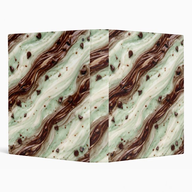 Classeur Mint Chocolate Chip Milkshake Marble Design (Arrière-plan)