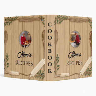 Classeur Mise en page de recette de la cuisine rustique de 