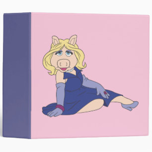 Classeur Miss Piggy en robe violette