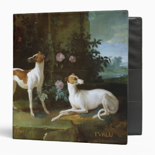 Classeur Misse et Turlu, deux lévriers de Louis XV