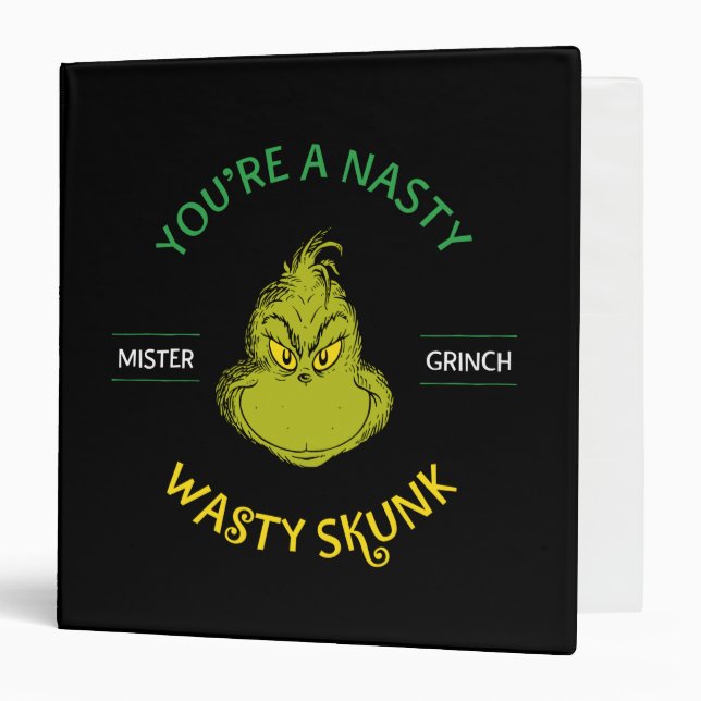 Classeur Mister Grinch | Vous êtes un sale con (Devant/Intérieur)