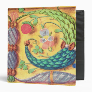 Classeur Mme 134 a illuminé la lettre "P" décorée du flo