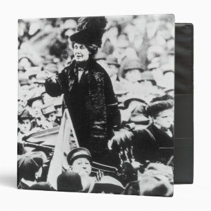 Classeur Mme Emmeline Pankhurst Addressing une foule