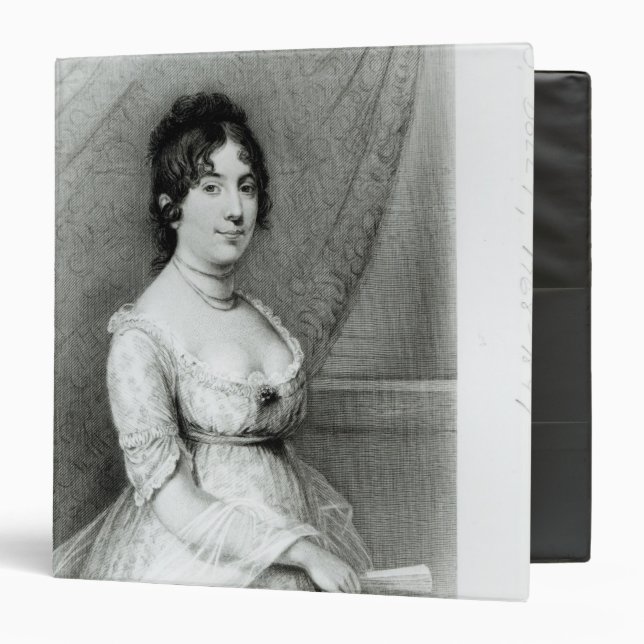 Classeur Mme James Madison, Dolley Payne, c.1804-55 (Devant/Intérieur)