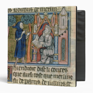 Classeur Mme la vue 95 f.268 MERLIN dicte l'histoire à
