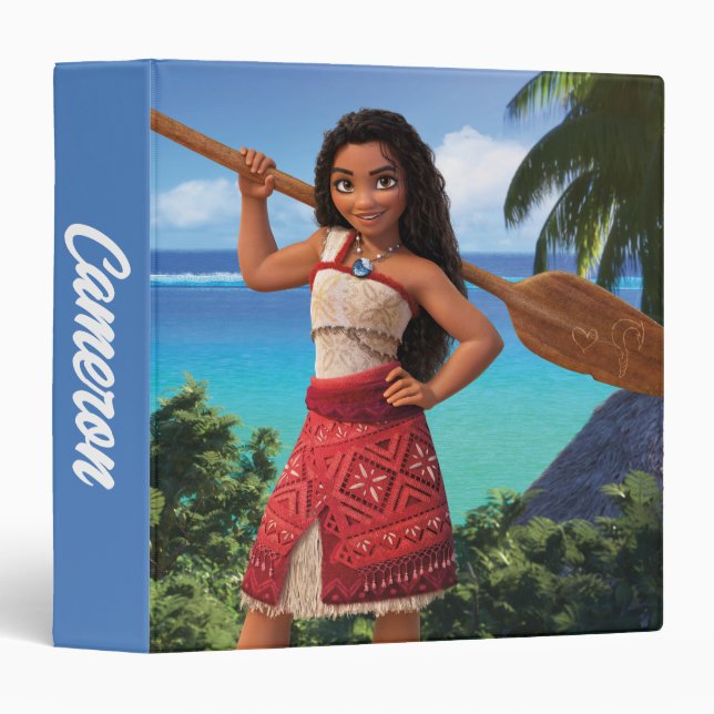 Classeur Moana est née au voyage (Devant/Côté)