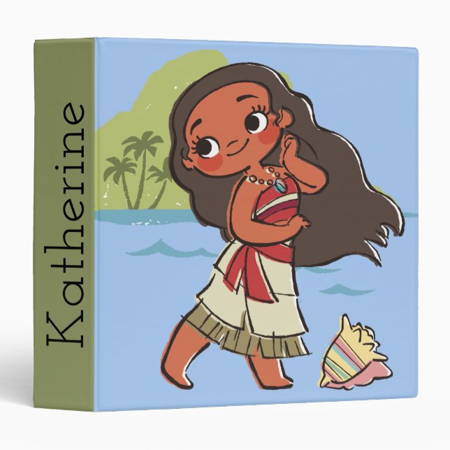 Classeur Moana | Island Girl (Devant/Côté)