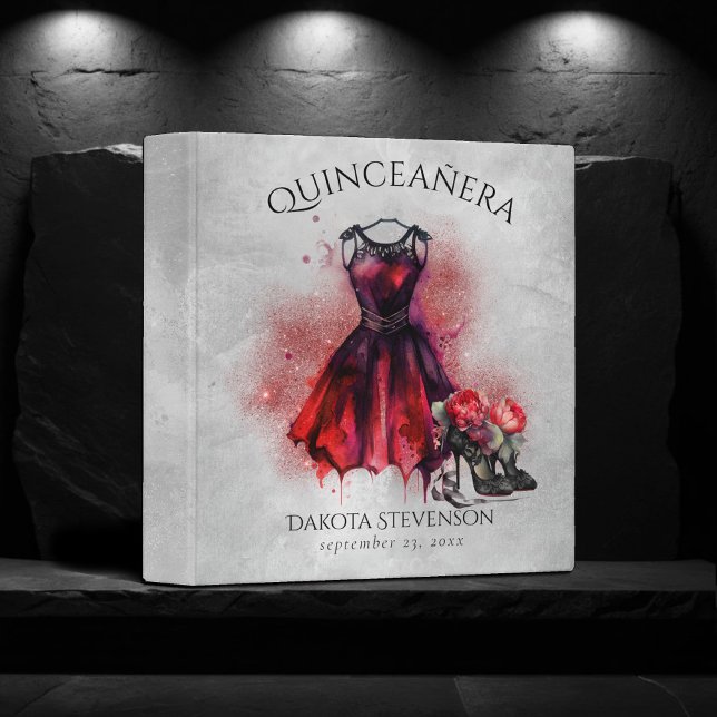 Classeur Mode Goth | Robe rouge avec talons hauts Abstraits (Créateur téléchargé)