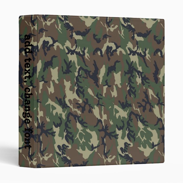 Classeur Modèle Arrière - plan de Woodland Camouflage (Devant/Côté)