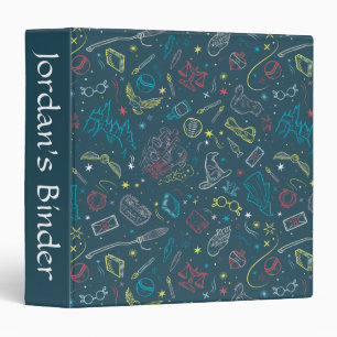 Classeur Modèle de dessin au trait d'objets HARRY POTTER™