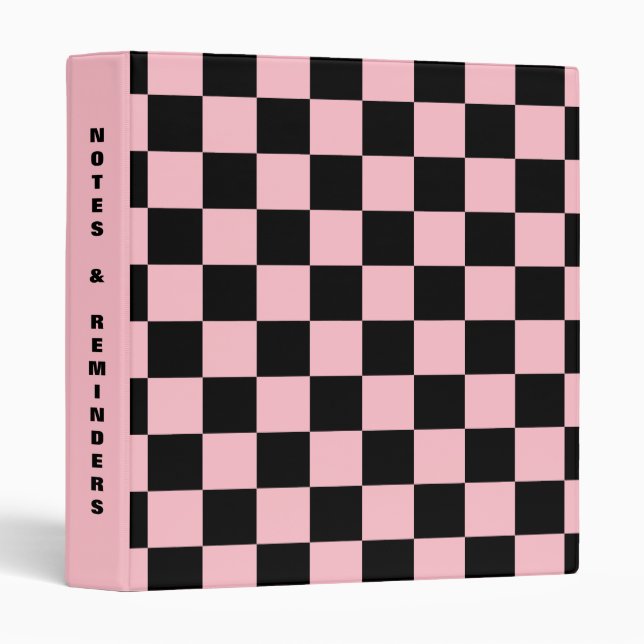 Classeur Modèle de la colonne vertébrale rose noire 3 annea (Devant/Côté)