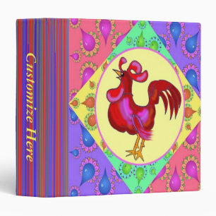 Classeur Modèle de livre de recette de coq de pays