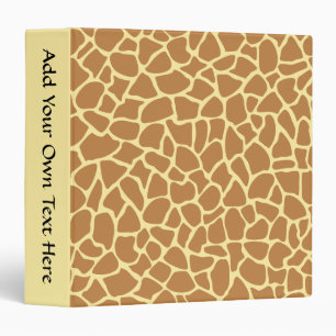 Classeur Modèle d'impression de girafe