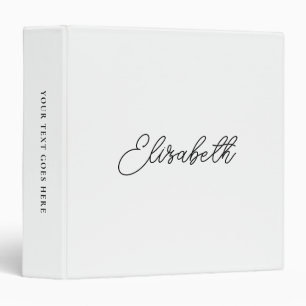 Classeur Modèle élégant de nom de calligraphie tendance mod