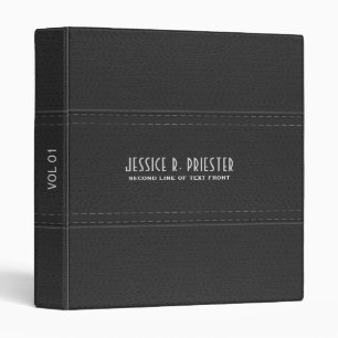 Classeur Modèle en cuir noir pointu Faux